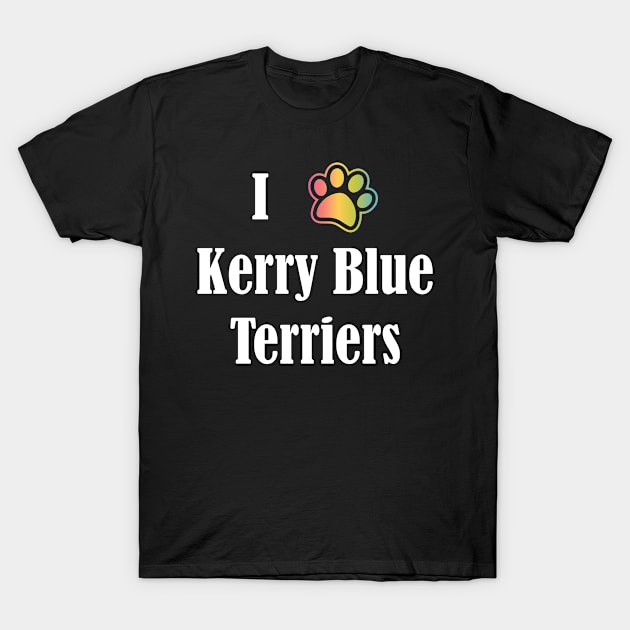 I Heart Kerry Blue Terriers | I Love Kerry Blue Terriers T-Shirt by jverdi28